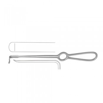 Obwegeser Soft Tissue Retractor Bent Upwards Stainless Steel, 24 cm - 9 1/2" Blade Size 10 x 35 mm 